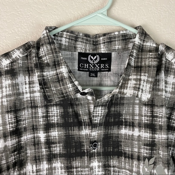 CHXXRS Club Long Sleeve Button Up Shirt Size XXL - Picture 5 of 11